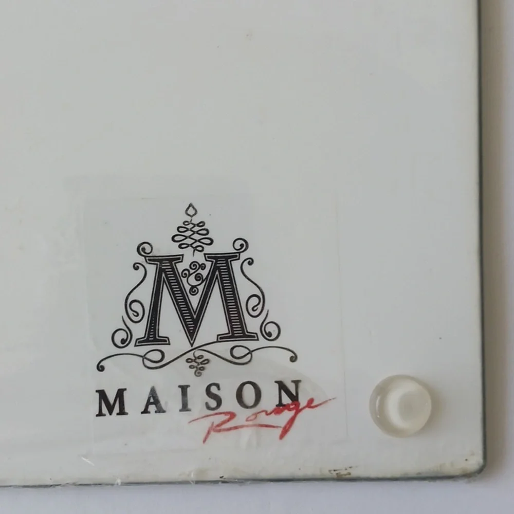 Maison Rouge Cafe de Paris TEMPERED GLASS RECTANG CUTTING BOARD & SERVING TRAY